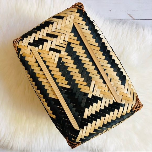 Artisan Oval Boho Basket - Picture 6 of 16